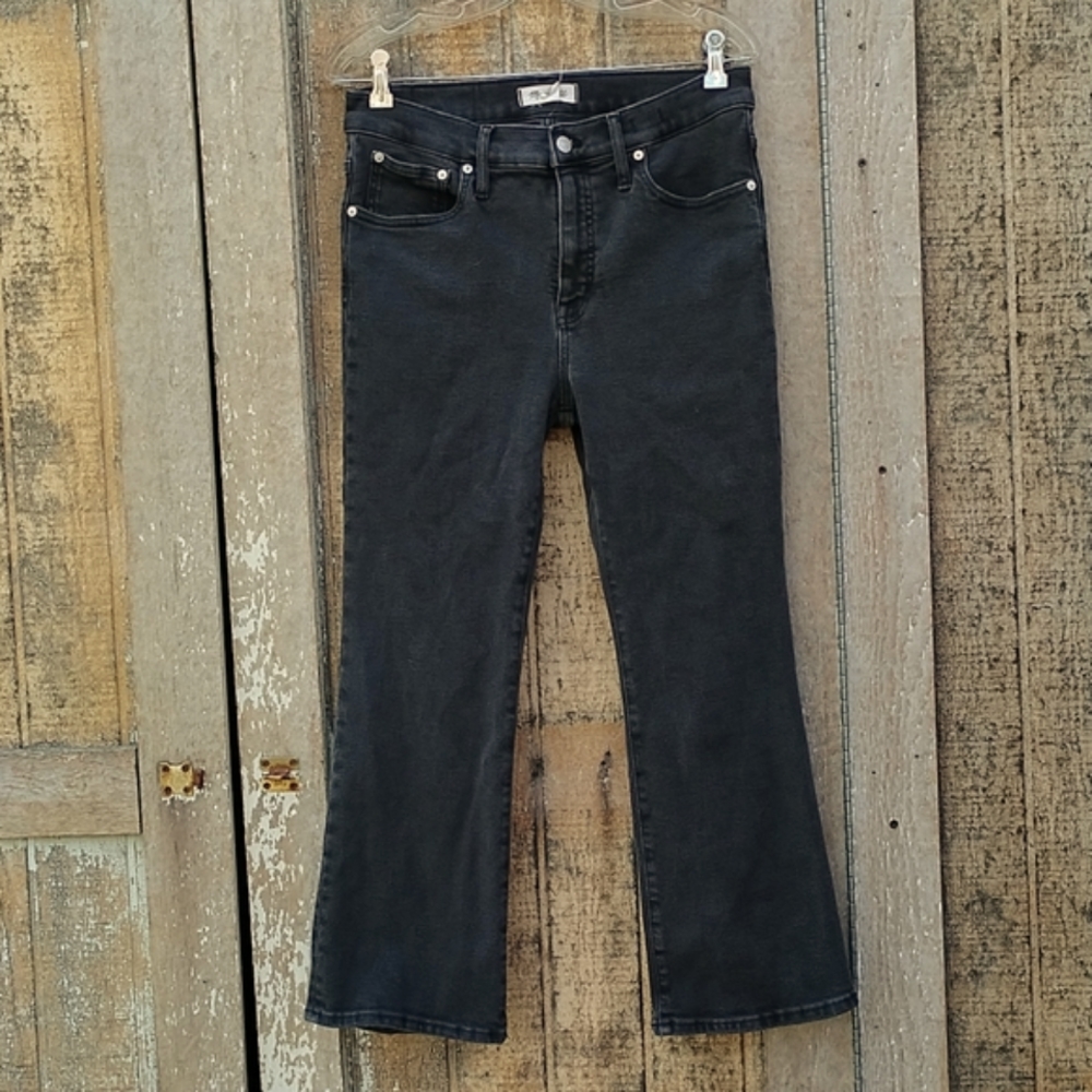 Madewell Cali demi boot high rise crop jeans sz 31
